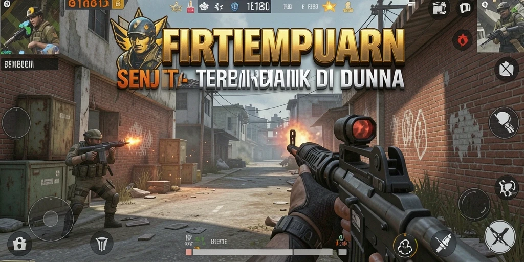 Gameplay seru dalam pertempuran FPS penuh aksi.