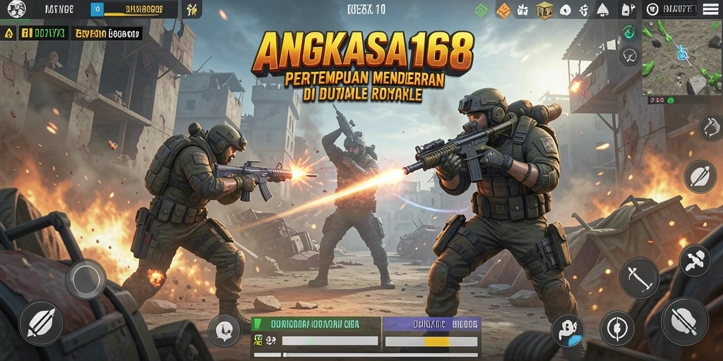 Tampilan menarik aksi Battle Royale di ANGKASA168.