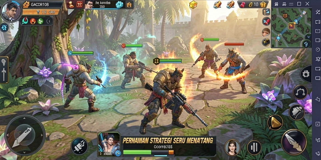Tangkapan layar menampilkan momen strategis dari gameplay GACOR108.