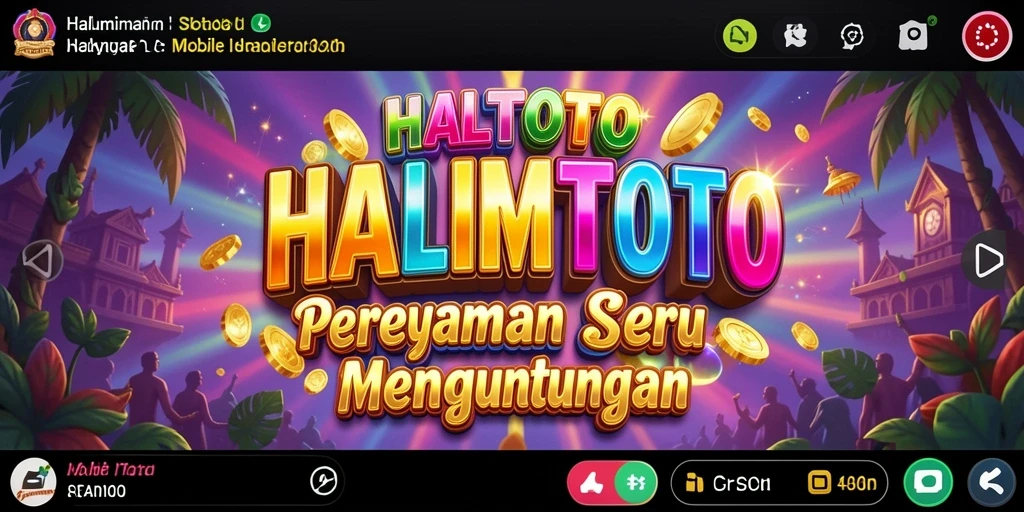Tampilan menarik dalam permainan Slot HALIMTOTO.