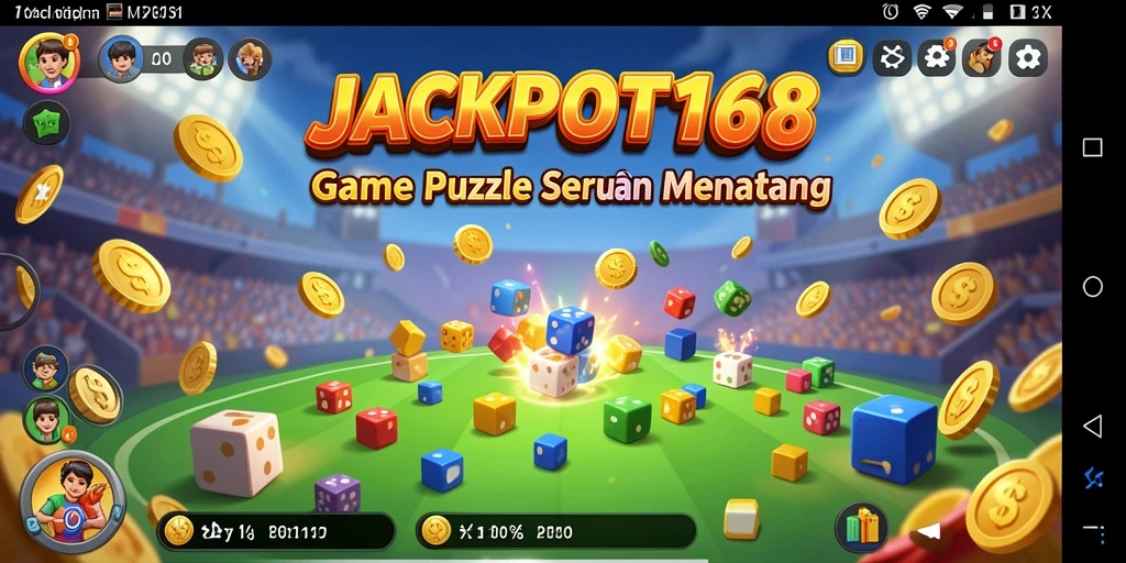 Screenshot JACKPOT168 menampilkan tantangan seru dalam game Puzzle.