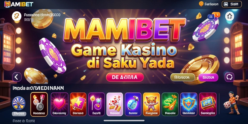 Screenshot utama MAMIBET yang menunjukkan gameplay Kasino yang menakjubkan.