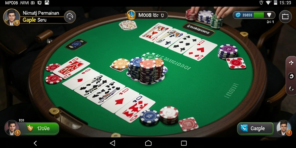 Tampilan gameplay Gaple yang seru dan interaktif di MPO08.