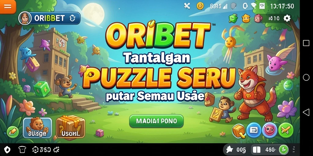 Screenshot menampilkan gameplay seru ORIBET dengan teka-teki menarik.