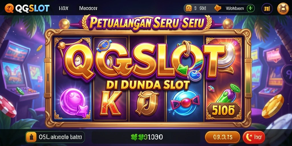 Tampilan gameplay QQSLOT yang menakjubkan dengan elemen petualangan.