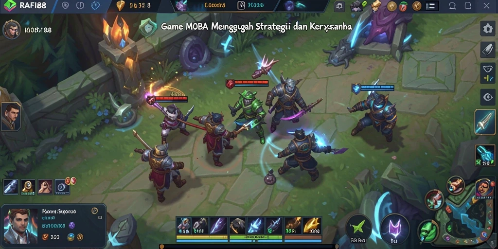 Screenshot gameplay RAFI88 menampilkan aksi tim dalam pertempuran seru.