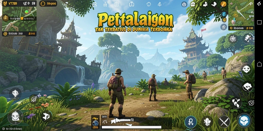Tampilan gameplay VT789 di dunia terbuka yang luas dan detail.