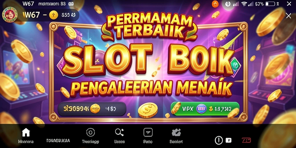 Tampilan gameplay Slot yang menarik dan seru di W67.